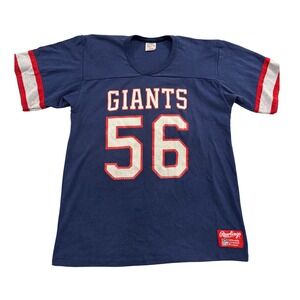 Rawlings Vintage NY Giants NFL Football Jersey 56 Adult Large Blue Red White